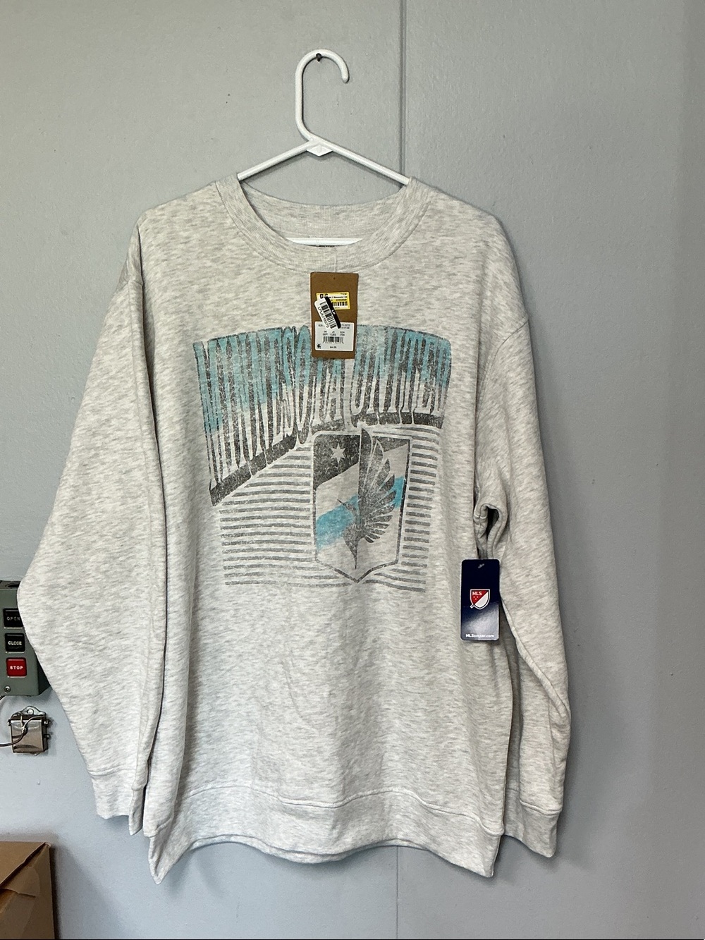 Rivalry Threads Men’s MLS Minnesota United Grey Crewneck